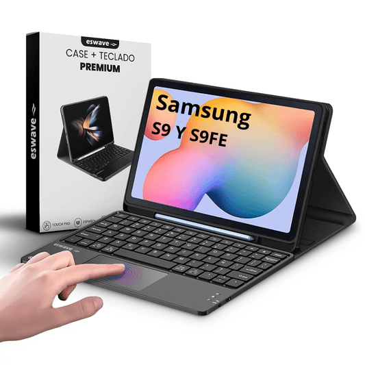 Funda Con Teclado Para Tablet Samsung S9 Y S9 Fe Eswave - Malvo