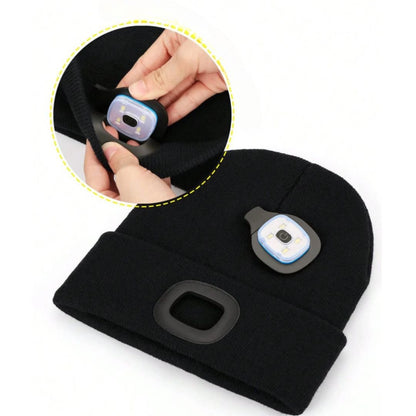 Gorro Con Luz Led Integrada - Malvo