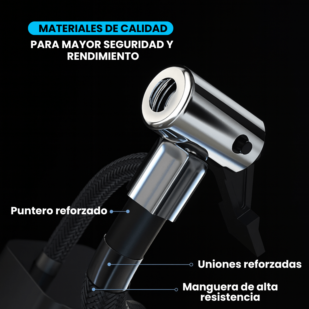 Inflador Compresor Para Auto con Barómetro 12V - Malvo