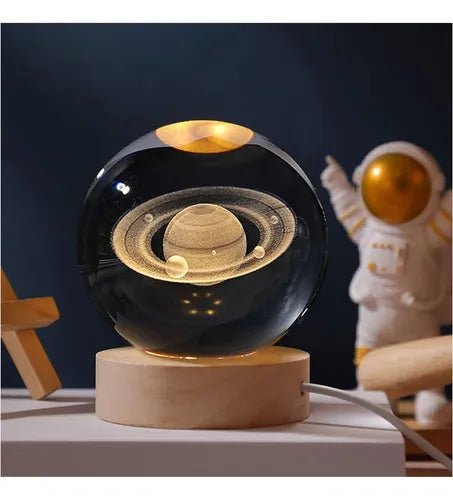 Lámpara esfera de cristal USB - Minimalista y decorativa - Malvo