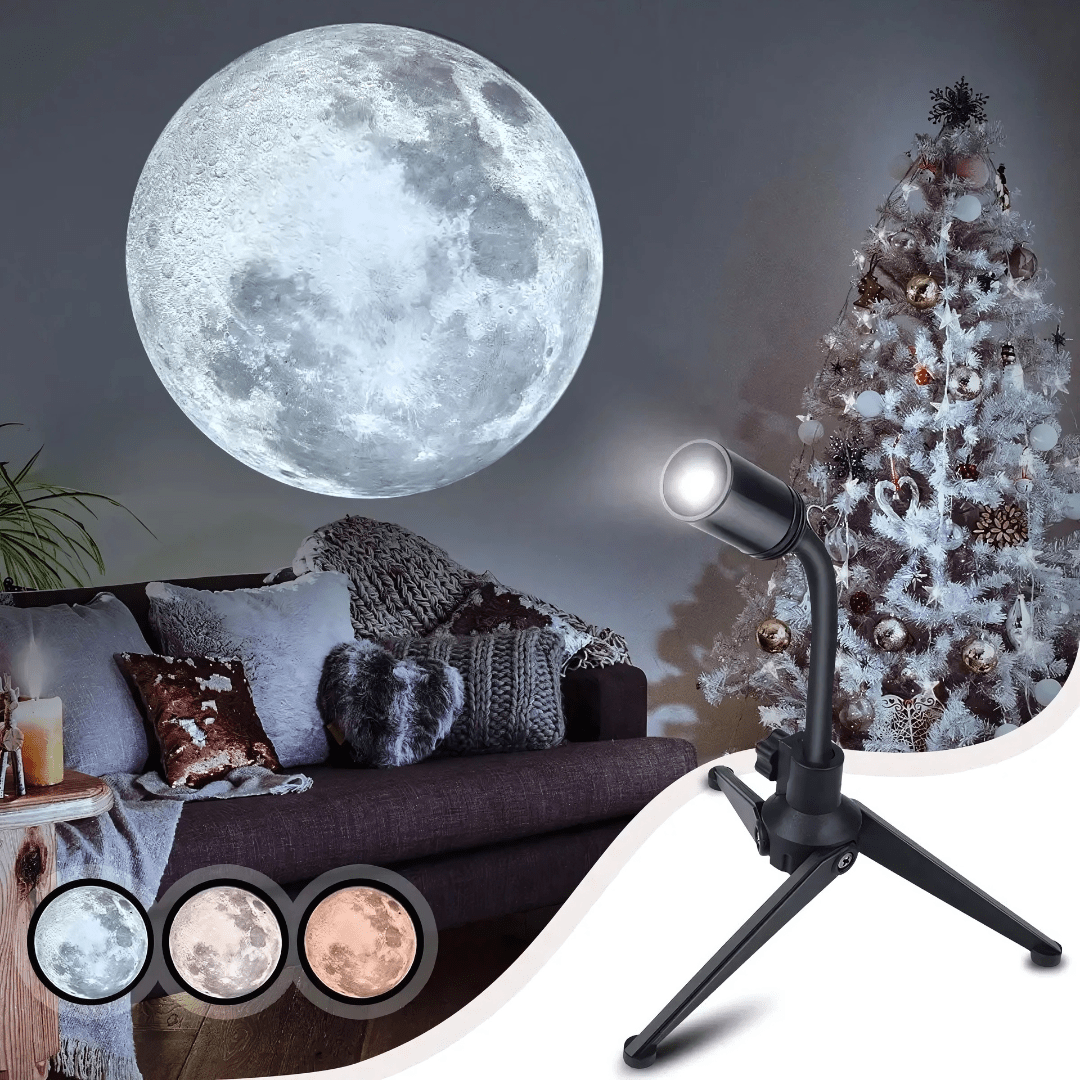 Lámpara LED Proyector Luna con Trípode - Malvo