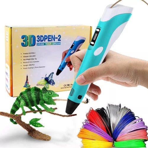 Lapicera 3D + Filamento - Malvo