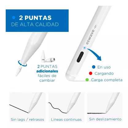 Lápiz Óptico Capacitivo Para iPad - Eswave © - Malvo