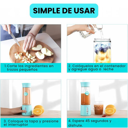 Licuadora Portátil Recargable 3 en 1 - Malvo