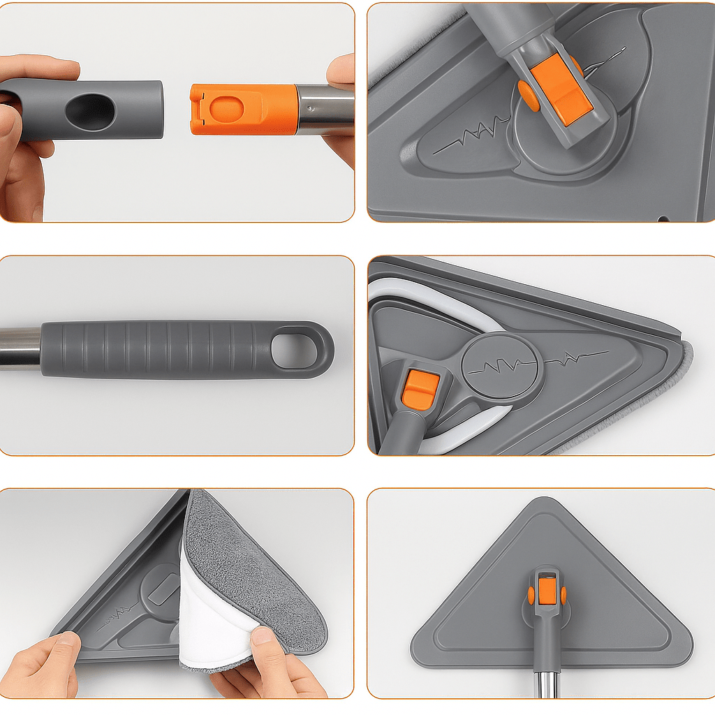 Limpia Vidrios Mopa con Extensor - Malvo