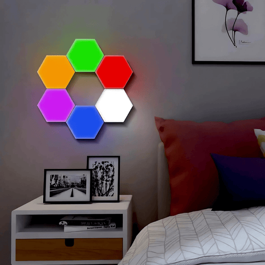 Luces Led RGB Hexagonales Táctiles - Malvo