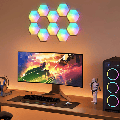 Luces Led RGB Hexagonales Táctiles - Malvo