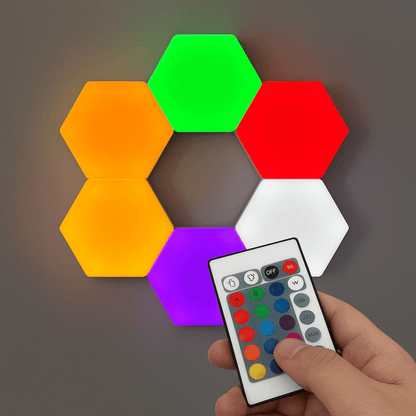 Luces Led RGB Hexagonales Táctiles - Malvo