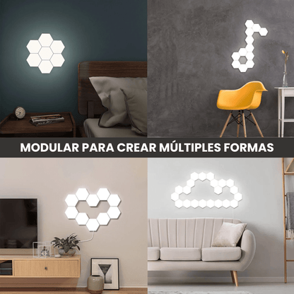 Luces Led RGB Hexagonales Táctiles - Malvo