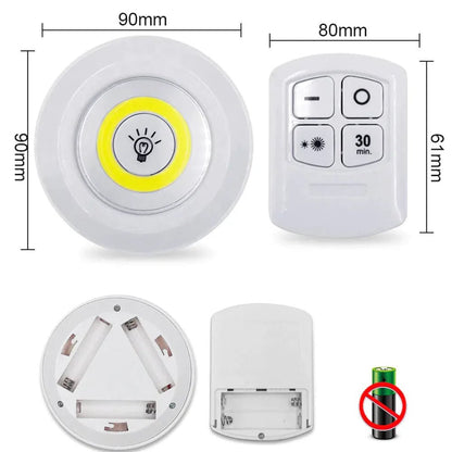 Luz LED Inálambrica + Control Remoto KIT - Malvo