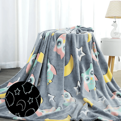 Manta Polar Luminosa Infantil Brilla y Abriga - Malvo