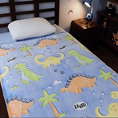 Manta Polar Luminosa Infantil Brilla y Abriga - Malvo