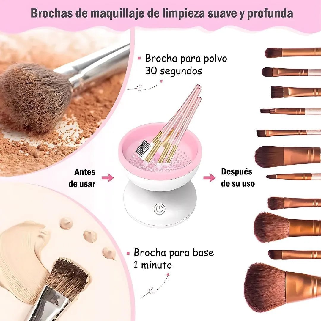 Máquina Limpiadora de Brochas de Maquillaje - Malvo