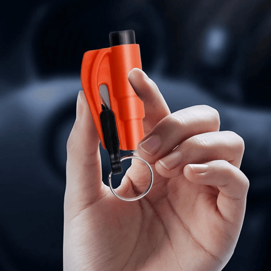 Mini Martillo de Seguridad para Auto Escape - Herramienta de Emergencia 2 en 1 - Malvo