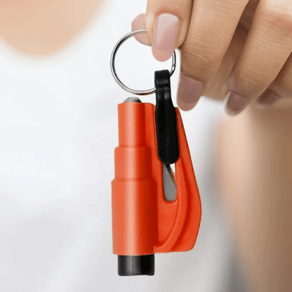 Mini Martillo de Seguridad para Auto Escape - Herramienta de Emergencia 2 en 1 - Malvo