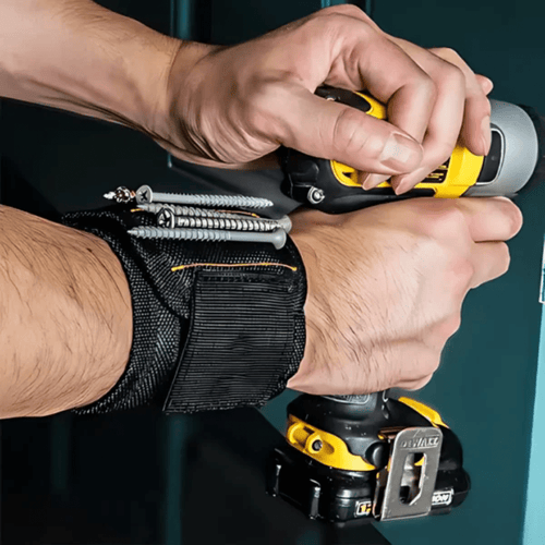 Muñequera Magnética para Tornillos y Clavos - Práctica para el Bricolaje - Malvo