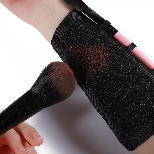 Muñequera para Maquillaje - Comodidad y Práctica Limpieza de Brochas - Malvo