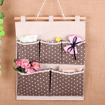 Organizador de Tela con 5 Bolsillos para Colgar Diseño - ¡Organizá Tu Espacio con Estilo! - Malvo
