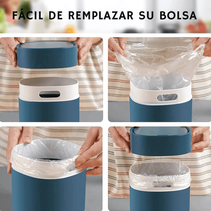 Papelera de Plástico para Mesada - Práctica y Compacta para tu Hogar - Malvo