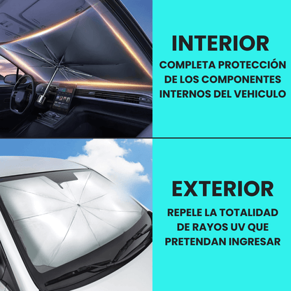 Parasol Portátil Premium para Auto Con Estuche - Malvo