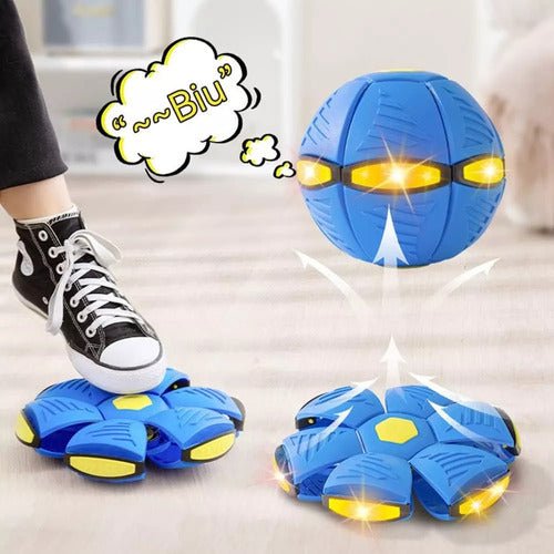Pelota Mágica Saltarina Fresbee Plegable Con Luces Led - Malvo