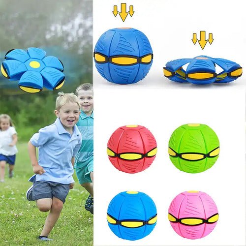 Pelota Mágica Saltarina Fresbee Plegable Con Luces Led - Malvo