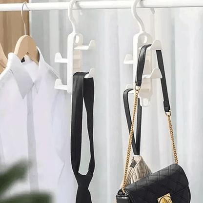 Percha Organizador de Carteras y Bolsos - Ahorro de Espacio y Máxima Organización - Malvo