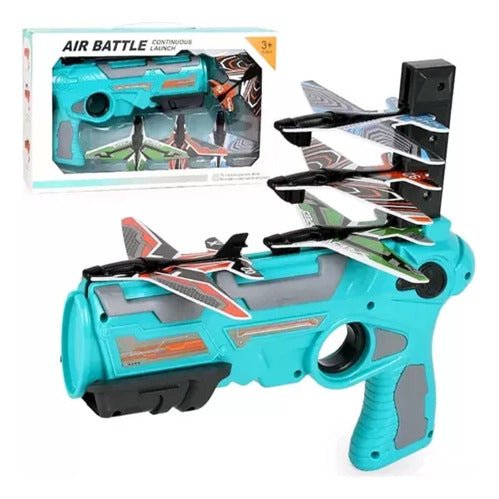 Pistola Juguete Lanzadora De Aviones X4 Air Battle - Malvo