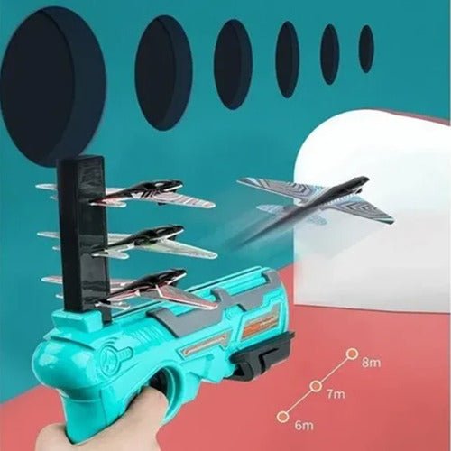 Pistola Juguete Lanzadora De Aviones X4 Air Battle - Malvo