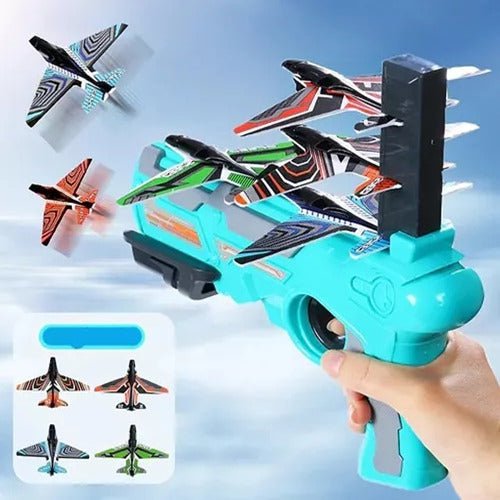 Pistola Juguete Lanzadora De Aviones X4 Air Battle - Malvo