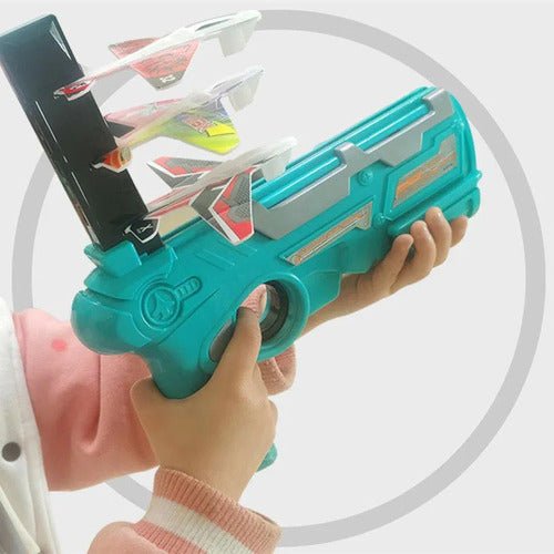 Pistola Juguete Lanzadora De Aviones X4 Air Battle - Malvo