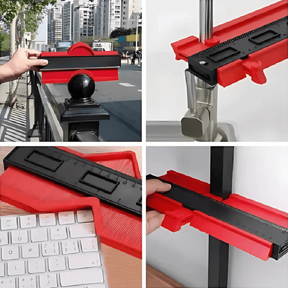 Regla De Calibre Contorno 25 Cm Adaptable A Cualquier Forma - Malvo