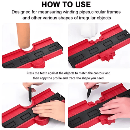 Regla De Calibre Contorno 25 Cm Adaptable A Cualquier Forma - Malvo