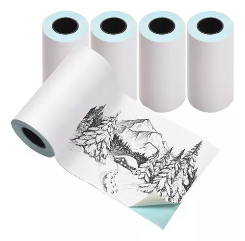 Rollo De Papel Termico Autoadhesivo Para Mini Impresora 1 Un - Malvo