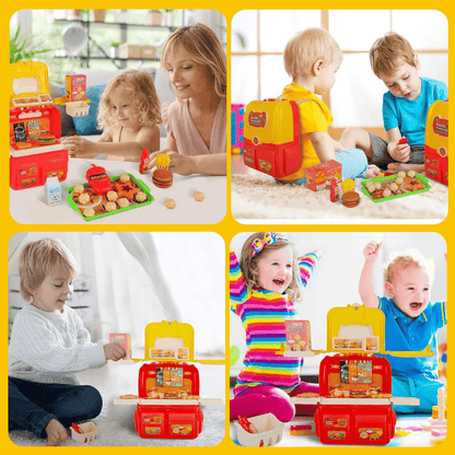 Set Valija Plegable Cocinita Hamburguesas - Malvo