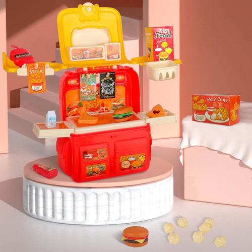 Set Valija Plegable Cocinita Hamburguesas - Malvo