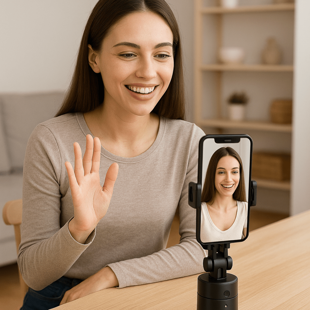 Soporte Celular con Seguimiento Facial Automático - Malvo