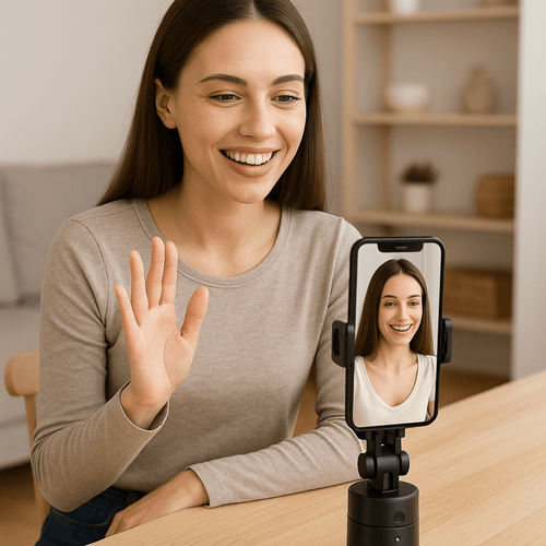 Soporte Celular con Seguimiento Facial Automático - Malvo