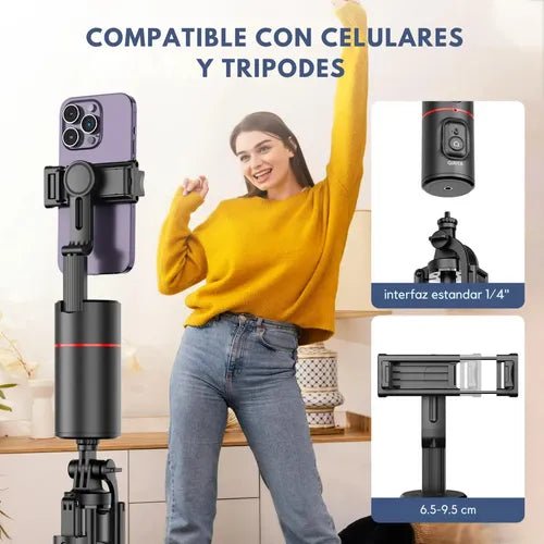 Soporte Celular con Seguimiento Facial Automático - Malvo