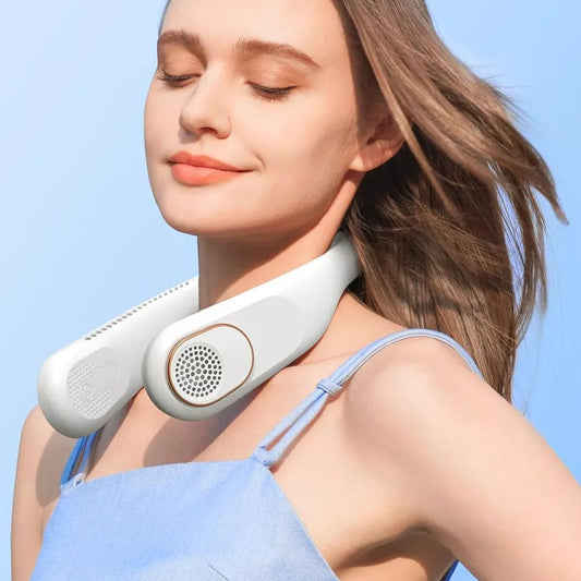 Ventilador de Cuello Inalámbrico USB - Frescura Portátil y Elegancia - Malvo