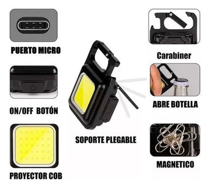 Linterna Portátil Mini De Bolsillo 500 Lm - Malvo